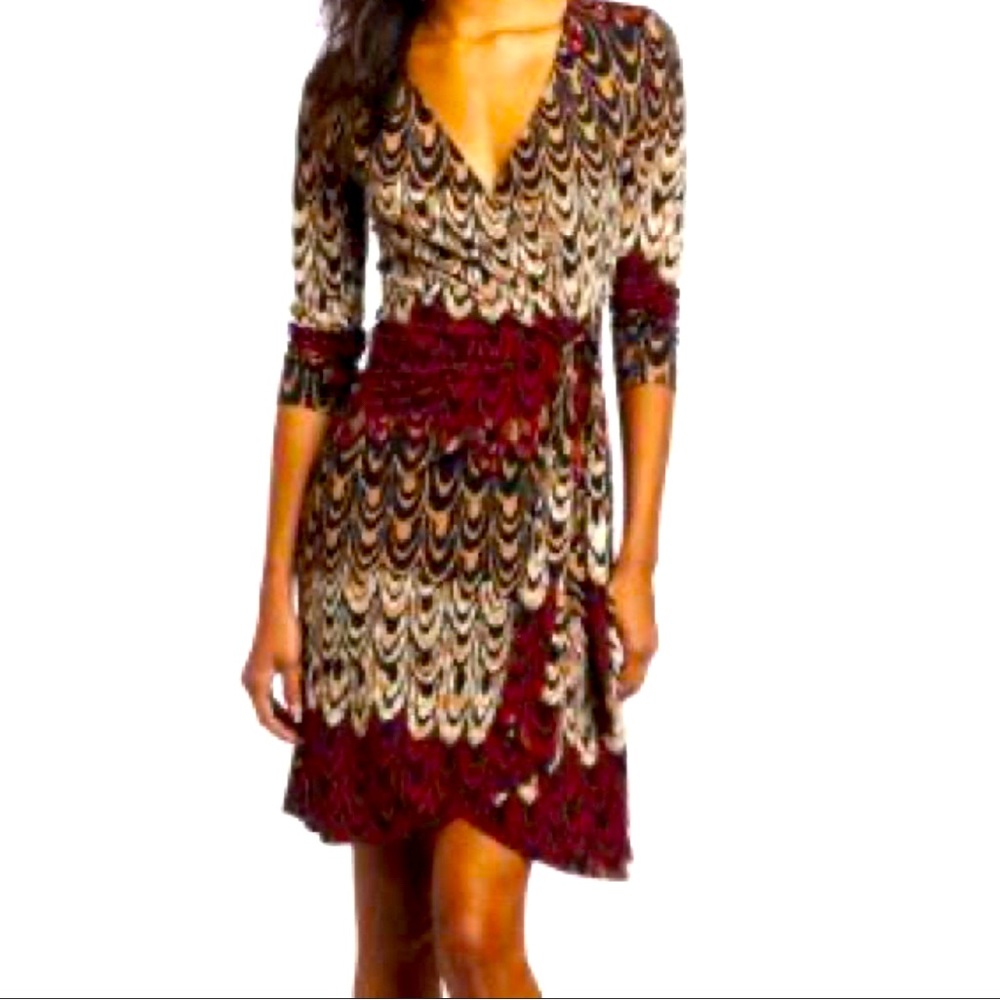 BCBGMAXAZRIA Adele Wrap Dress | Medium